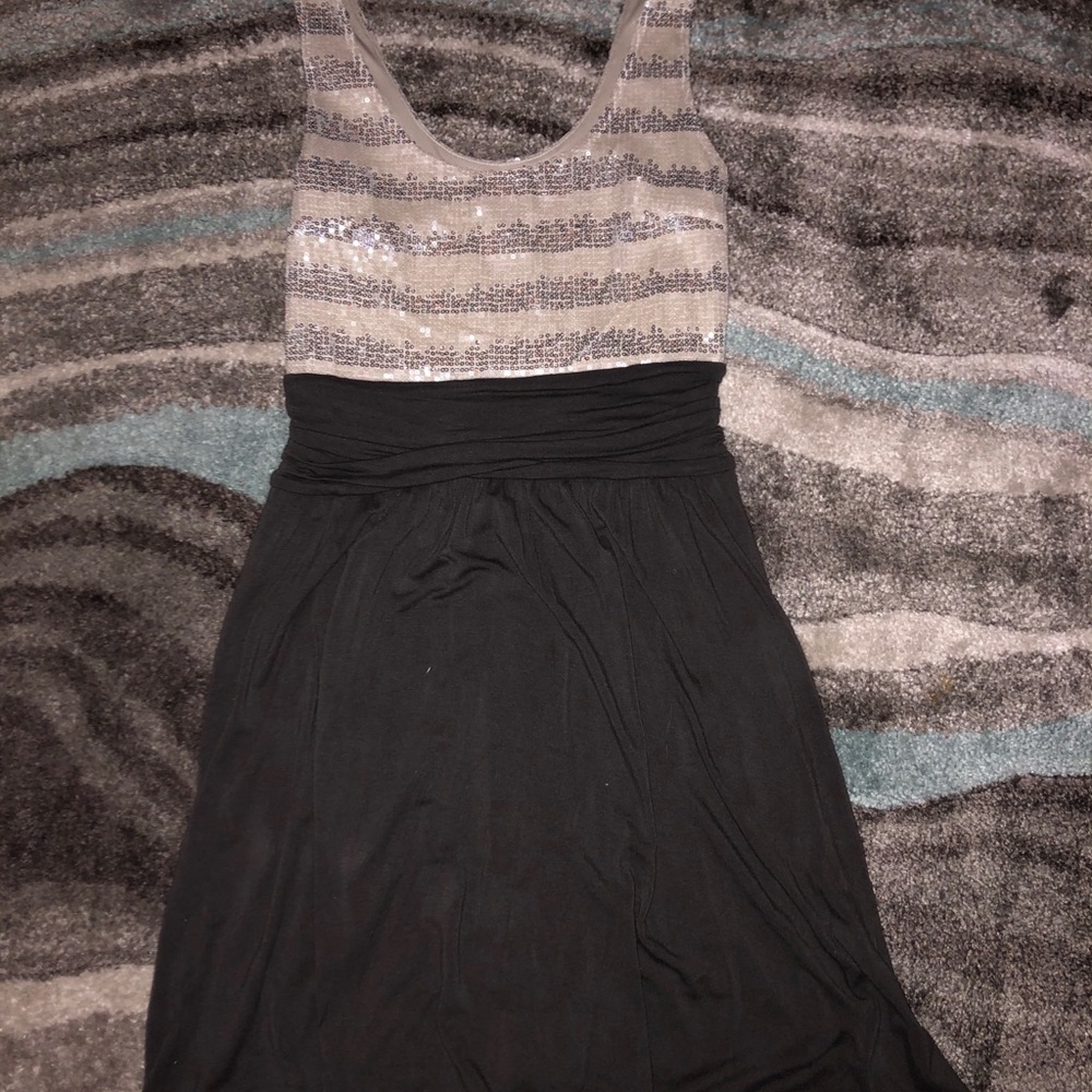 sparkly and grey dress